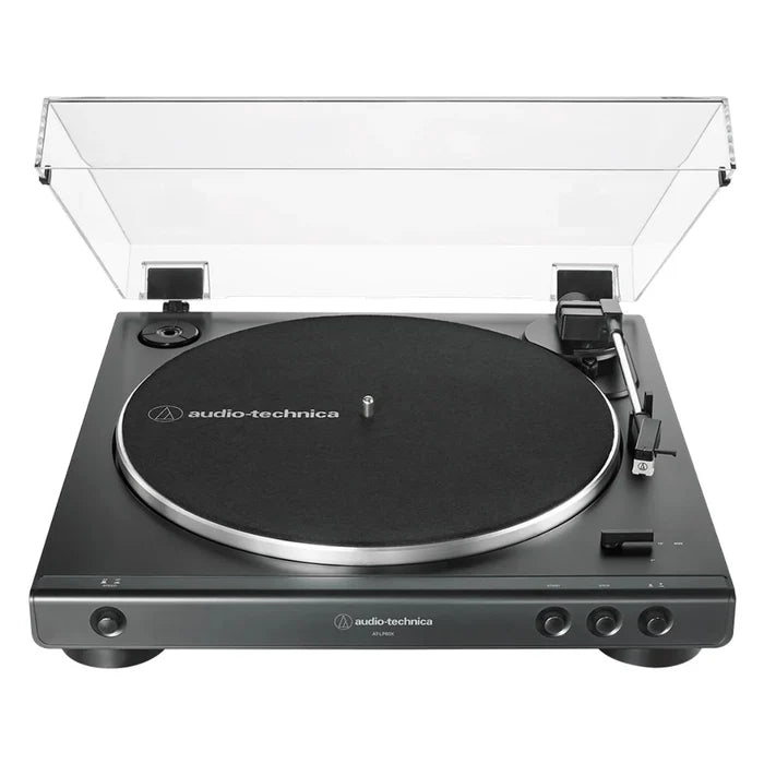 Audio Technica AT-LP60X BK Tornamesa Automática Correa 2 Velocidades Preamp Integrado