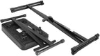 On Stage KPK6500 Negro Paquete Stand Teclado + Banco 27-38" 90 lbs Plegable