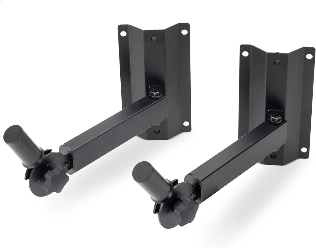 On Stage SS7322B Negro Par Soportes Pared Bocinas Ajustables 80 lbs Inclinación 30° Giro