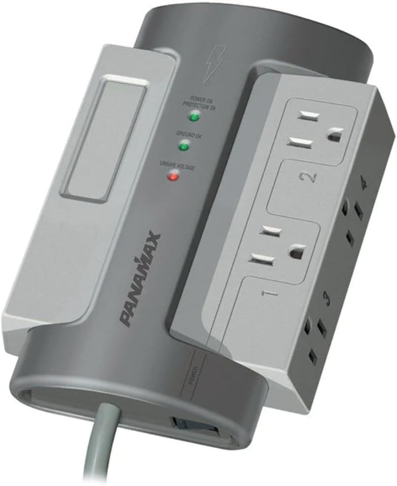 Panamax M4-EX Supresor de Picos 4 Contactos 1650J Filtración RFI/EMI Profesional