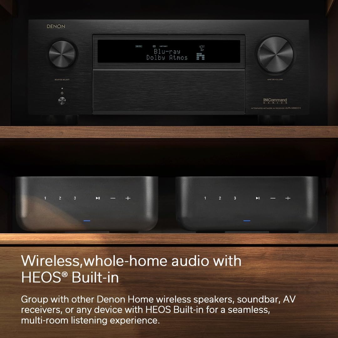DENON HOME AMP Amplificador Inalámbrico 2.1 100W HEOS HDMI eARC