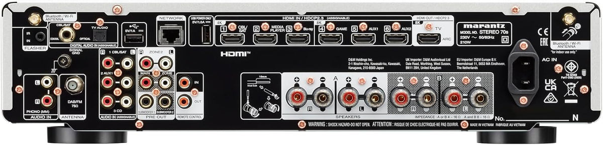 Marantz STEREO 70s Receptor AV Estéreo Slimline 2.2 HEOS 8K HDMI 75W
