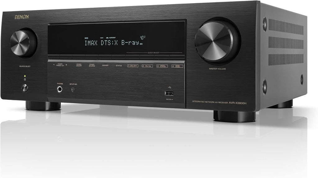 DENON AVR-X3800H Receptor AV 9.4 105W 8K Dolby Atmos HEOS