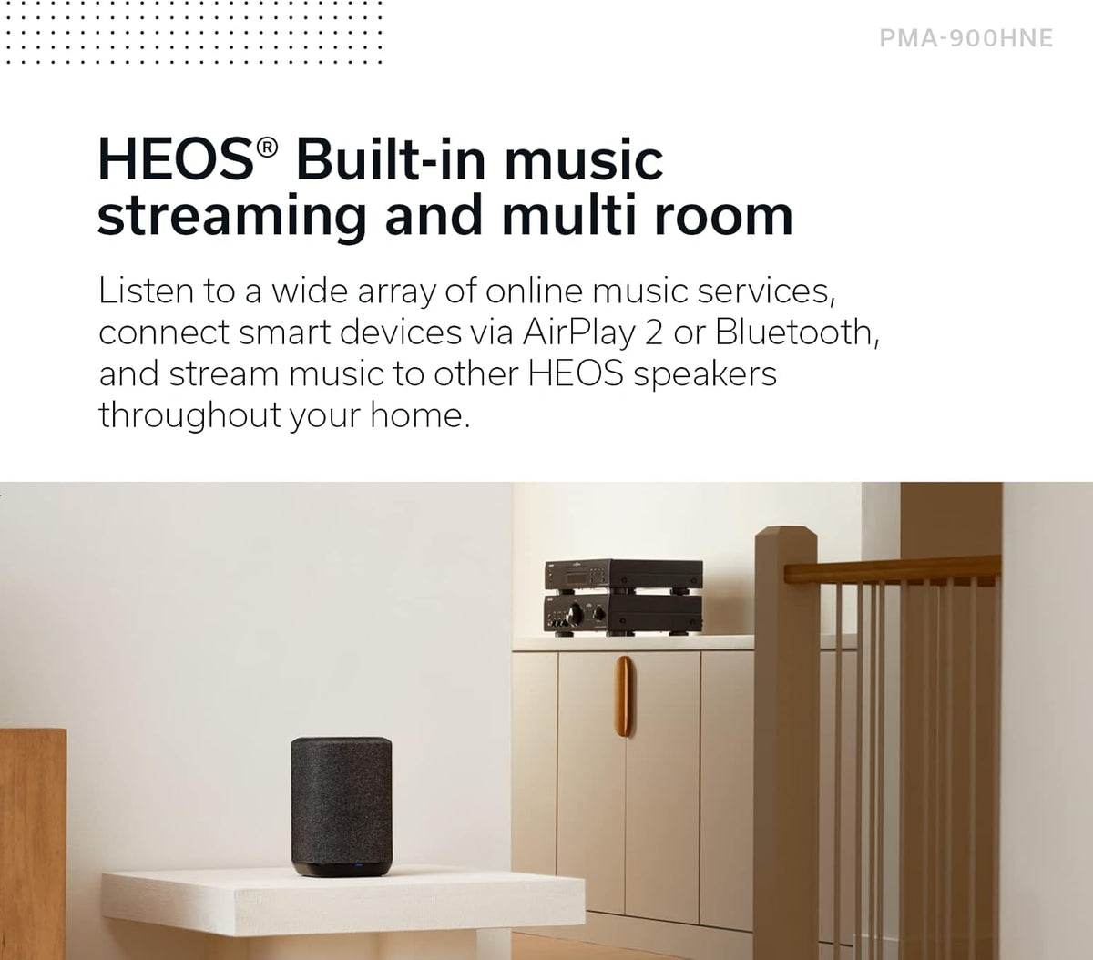 DENON PMA-900HNE Amplificador Estéreo 85W HEOS Phono MM MC DAC