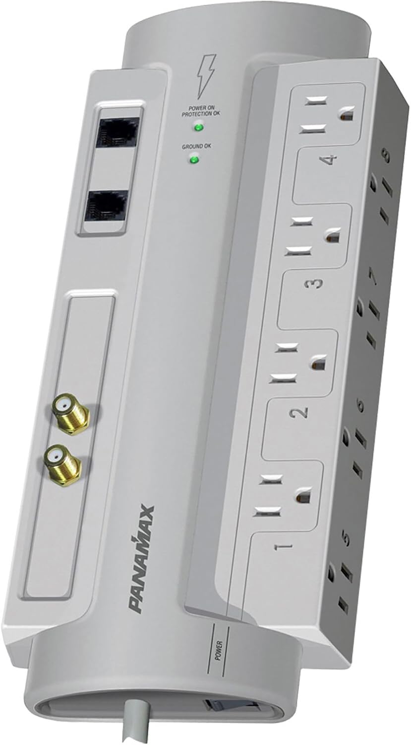 Panamax SP8-AV Acondicionador Energía 8 Contactos 1125J Teléfono Coax Profesional