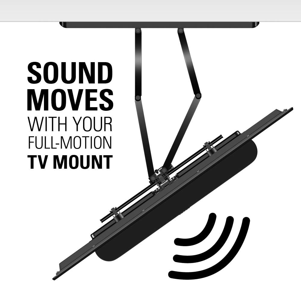 SANUS WSSCAM1-B2 Soporte Pared Slim Sonos Amp Negro Montaje Vertical Flexible