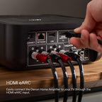DENON HOME AMP Amplificador Inalámbrico 2.1 100W HEOS HDMI eARC