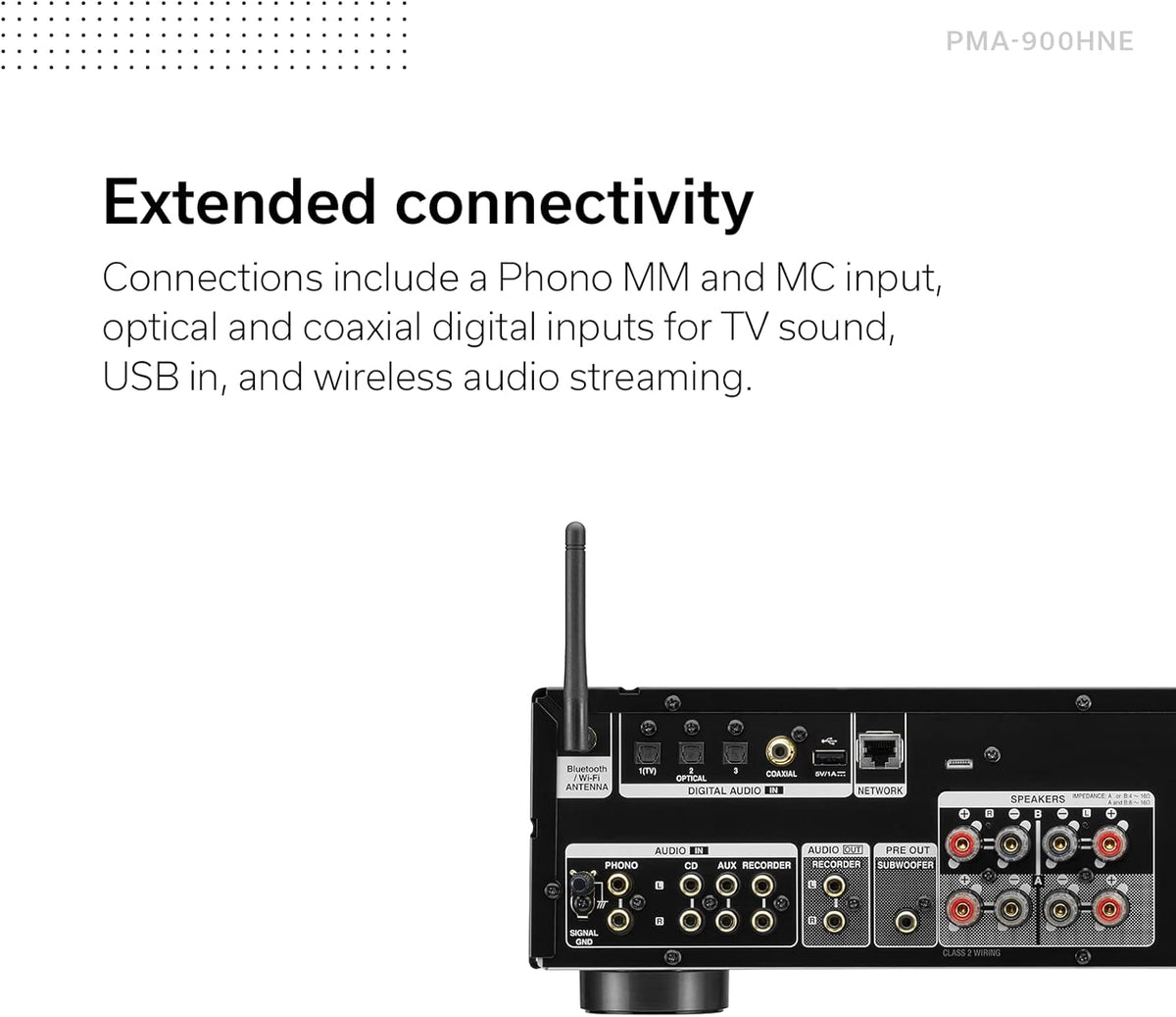 DENON PMA-900HNE Amplificador Estéreo 85W HEOS Phono MM MC DAC