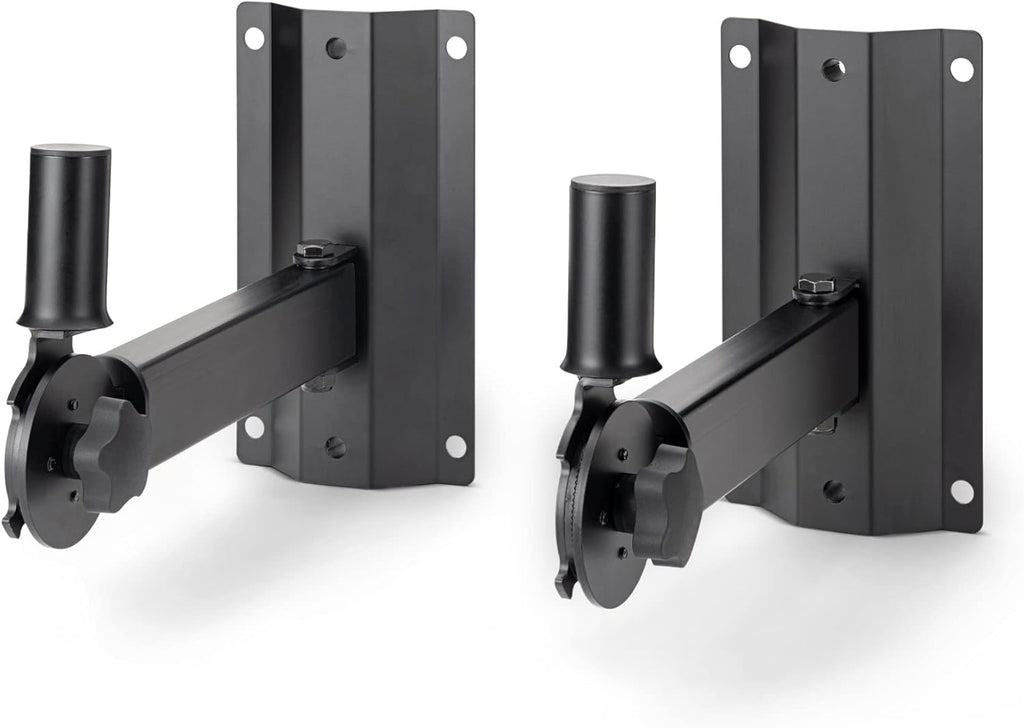 On Stage SS7322B Negro Par Soportes Pared Bocinas Ajustables 80 lbs Inclinación 30° Giro