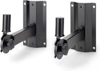 On Stage SS7322B Negro Par Soportes Pared Bocinas Ajustables 80 lbs Inclinación 30° Giro