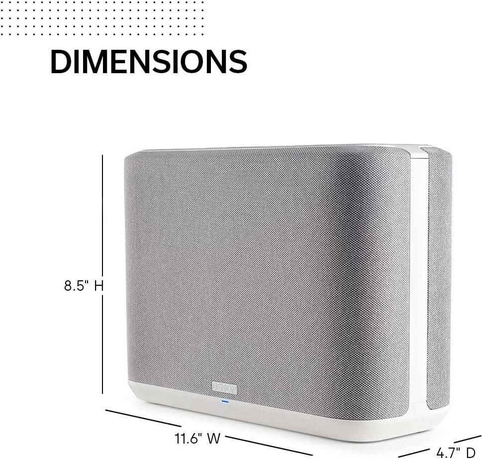 DENON HOME 250-WH Altavoz Inalámbrico Estéreo HEOS Bluetooth Blanco