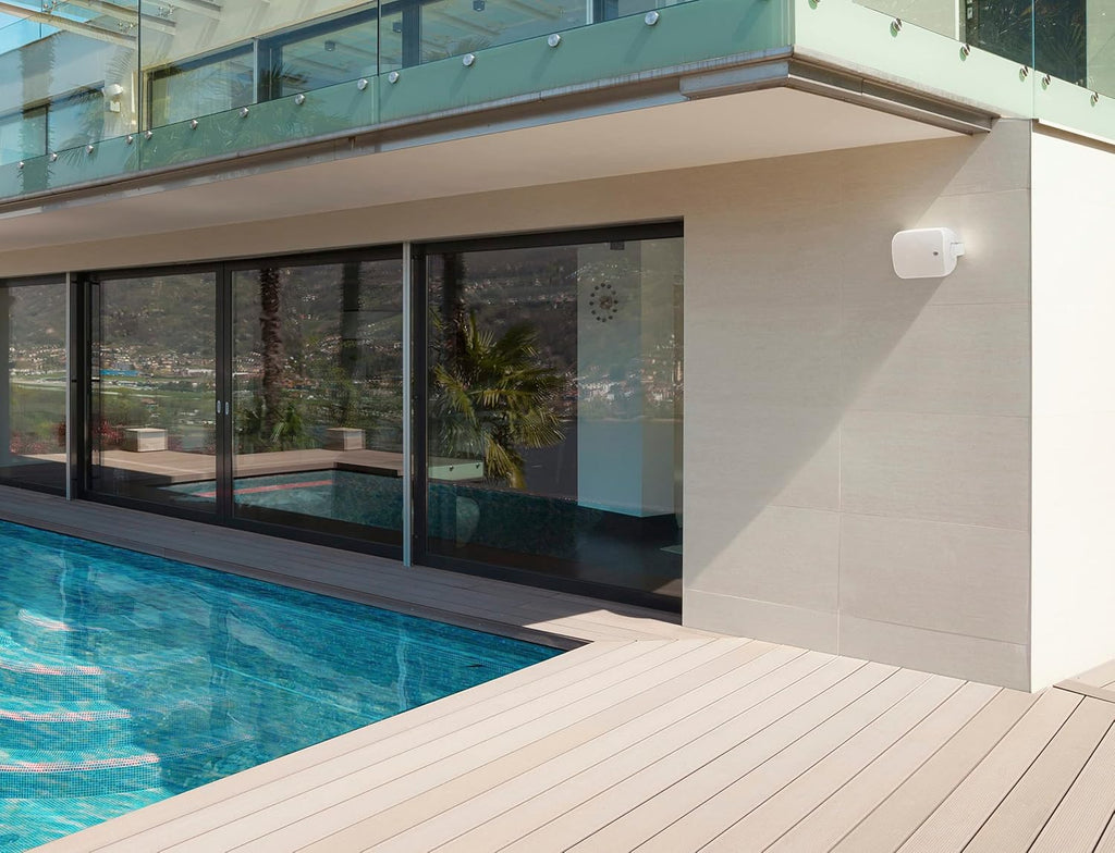 PSB CS500 WHT Blanco Par Bocinas Exterior 5.25" 120W Titanio UV Resistente