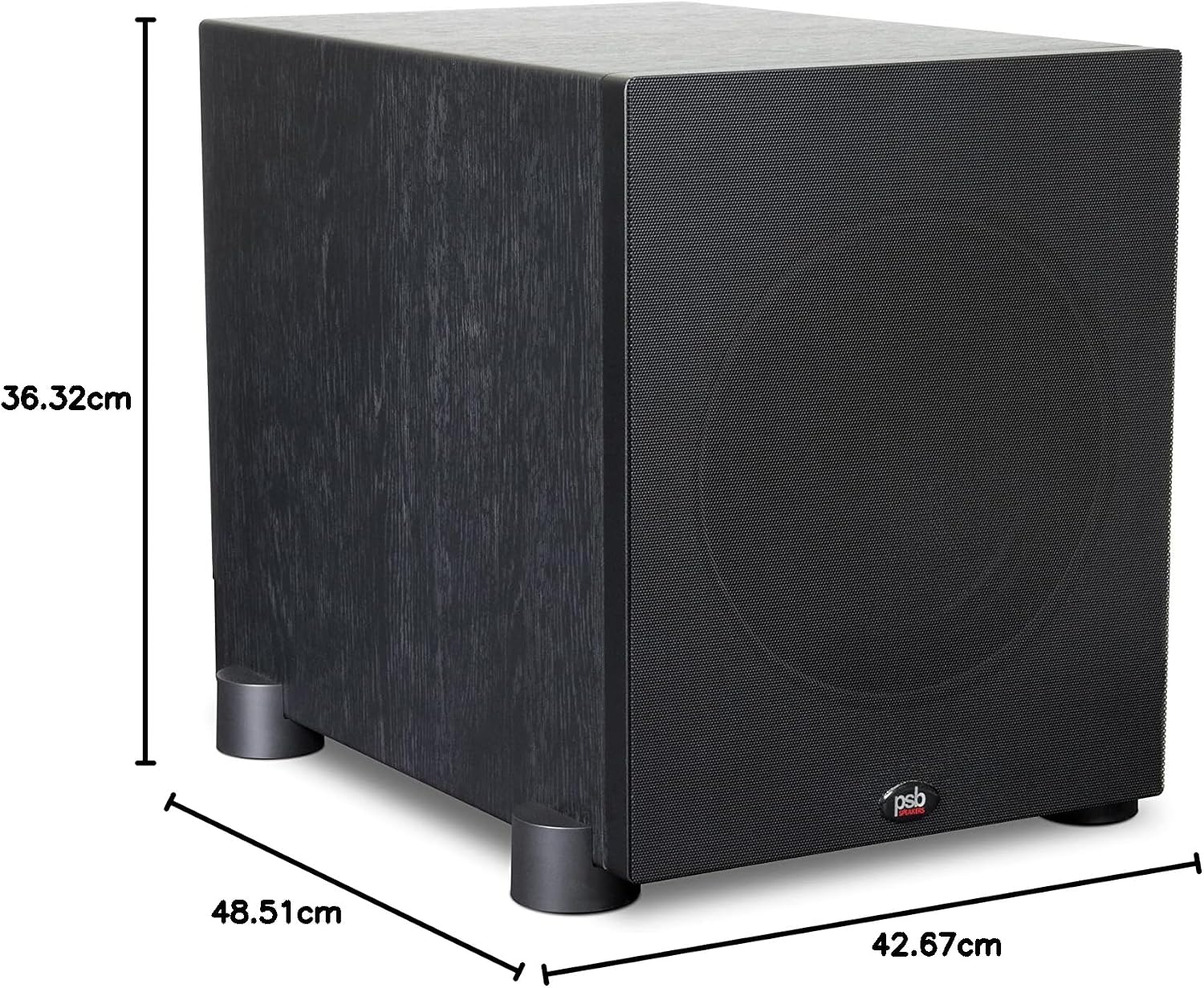 PSB ALPHA S8 BLK Negro Subwoofer Activo 8" 210W Dinámico Bass Reflex Compacto