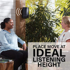 SANUS WSSMM1-B2 Soporte Altavoz Sonos Move Interior Exterior Acero Inoxidable Negro