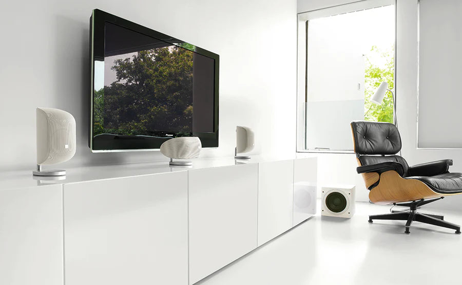 Bowers & Wilkins M-1 Blanco Bocina Cajón Satélite Compacta 20-100W