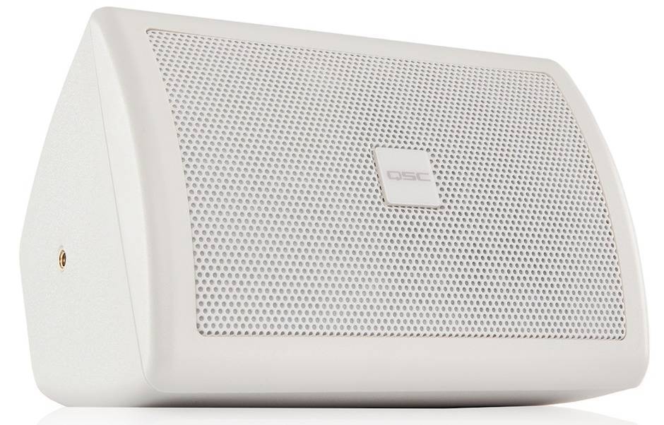 QSC AC-S4T WHT Blanco Par Bafle Pared 4" 16W 2 Vías 70/100V Transformador