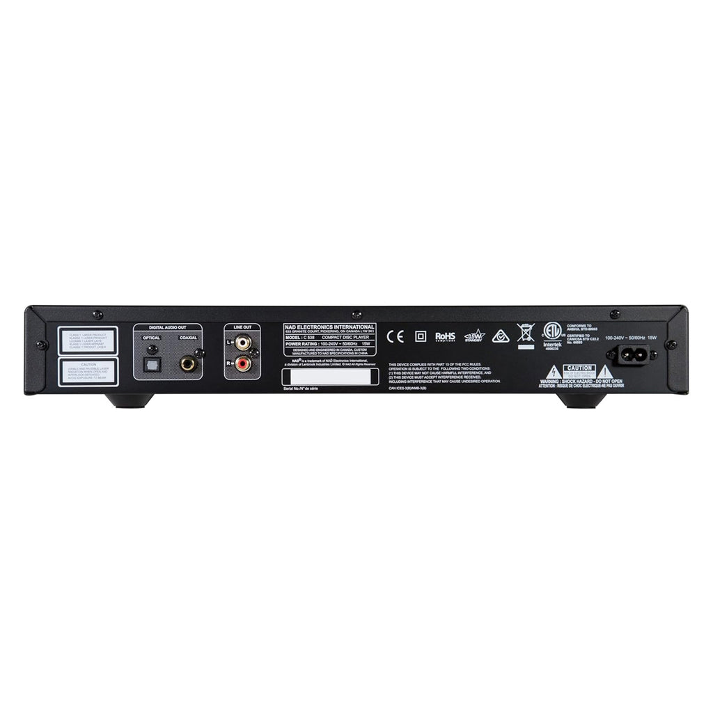 NAD C538 Reproductor CD Disco Único Wolfson DAC 24-bit