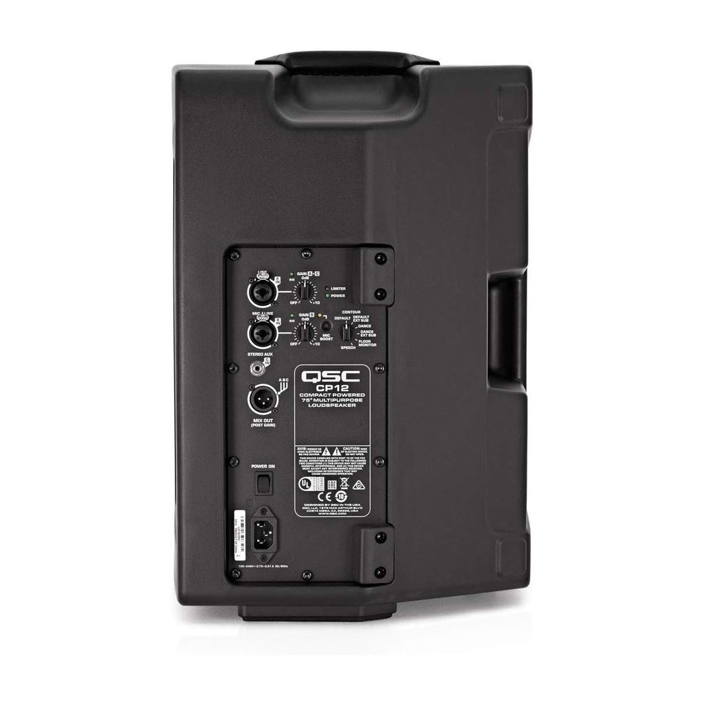 QSC CP12 Altavoz Compacto Amplificado 1000W 12" 126dB SPL Clase D Profesional