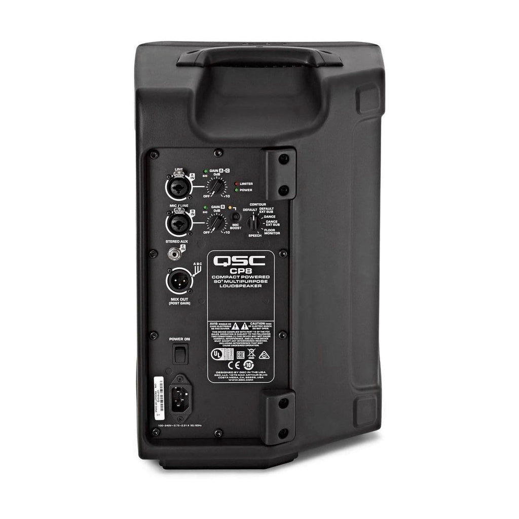 QSC CP8 Altavoz Compacto Amplificado 1000W 8" 124dB SPL Clase D Profesional
