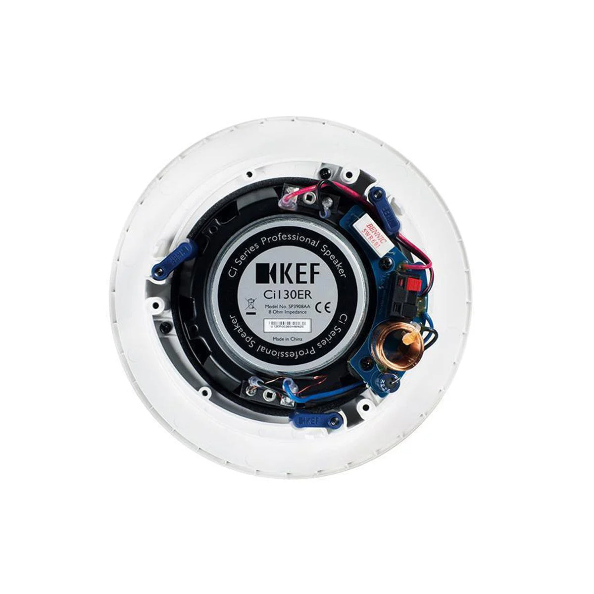 KEF CI 130ER Blanco Par Bocinas Empotrables Redondas Plafón 5.25" Uni-Q 90dB Resistentes Humedad