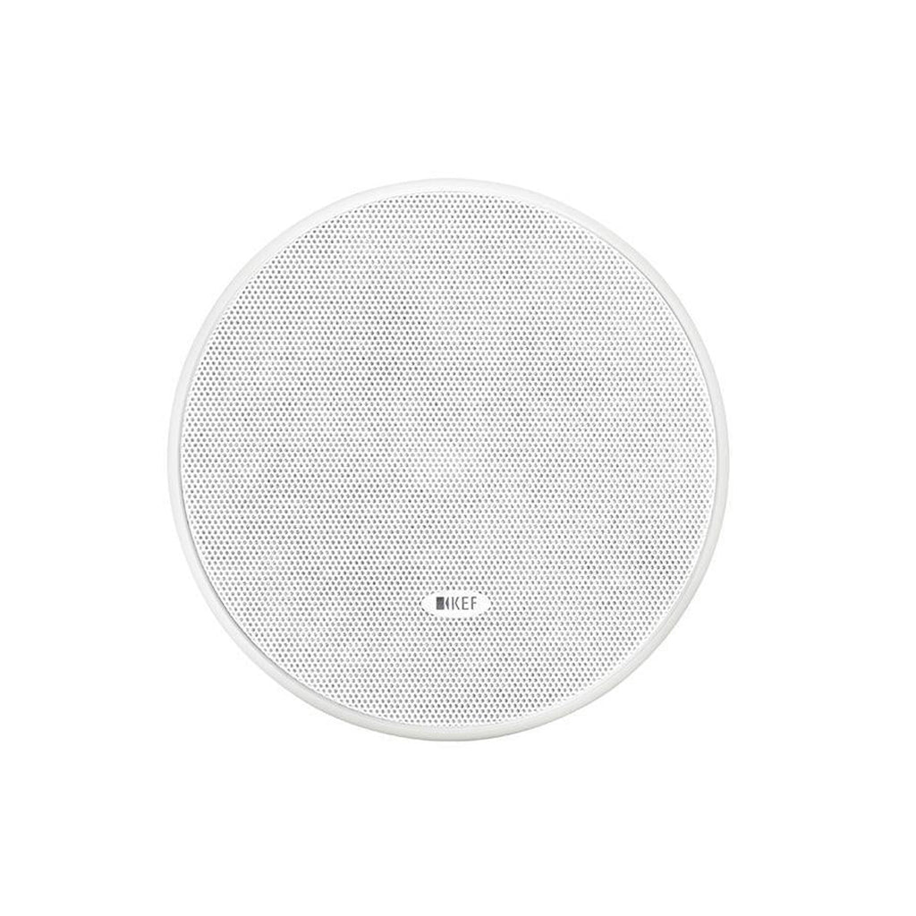 KEF CI 130ER Blanco Par Bocinas Empotrables Redondas Plafón 5.25" Uni-Q 90dB Resistentes Humedad
