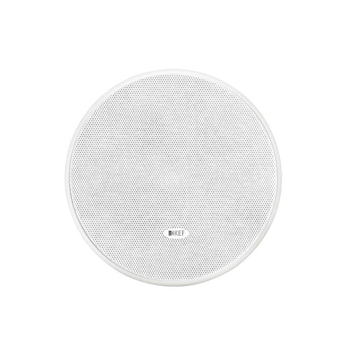 KEF CI 130ER Blanco Par Bocinas Empotrables Redondas Plafón 5.25" Uni-Q 90dB Resistentes Humedad