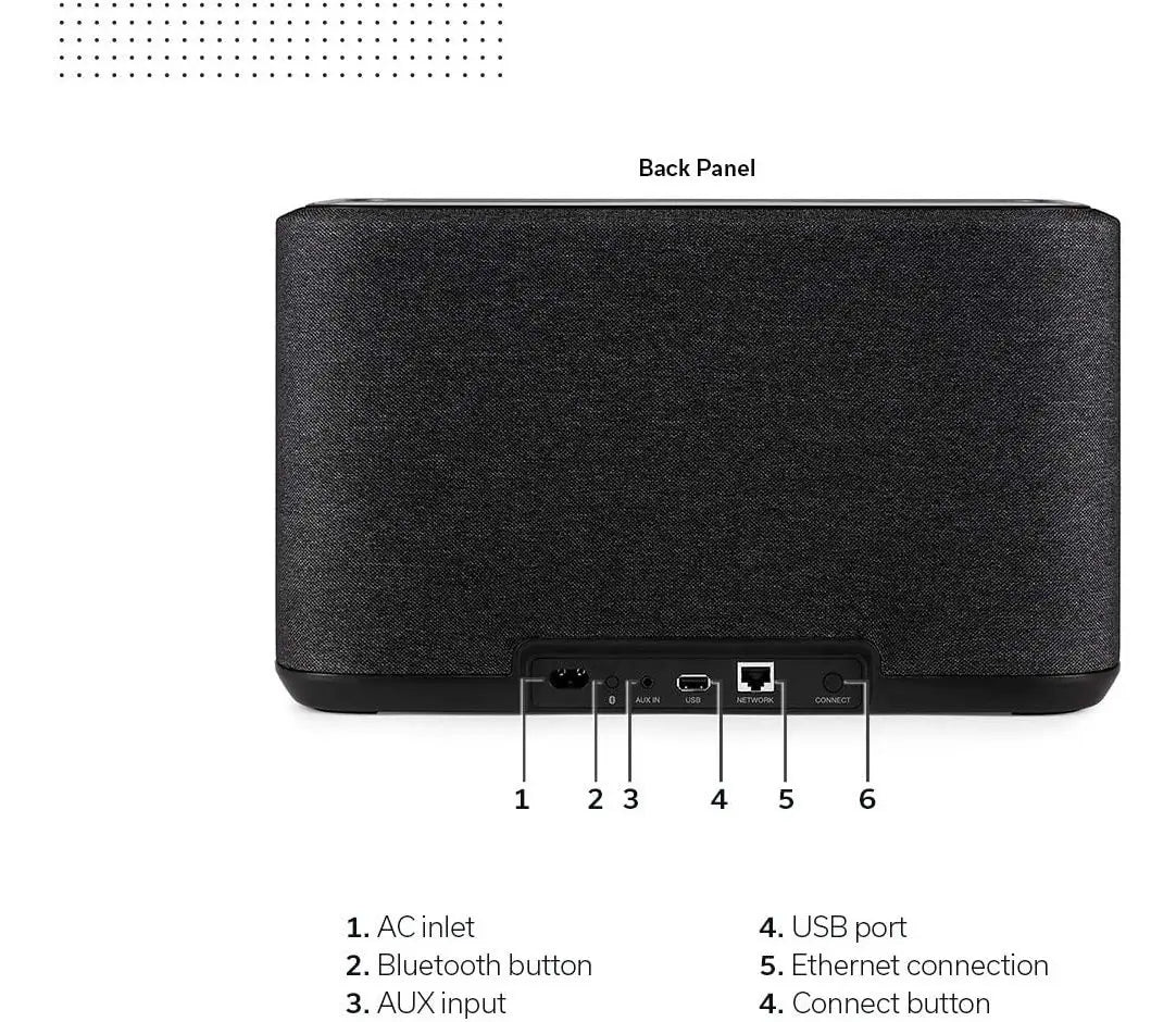 Denon Home 250 Negro Altavoz Inteligente Inalámbrico Estéreo HEOS Alexa Siri