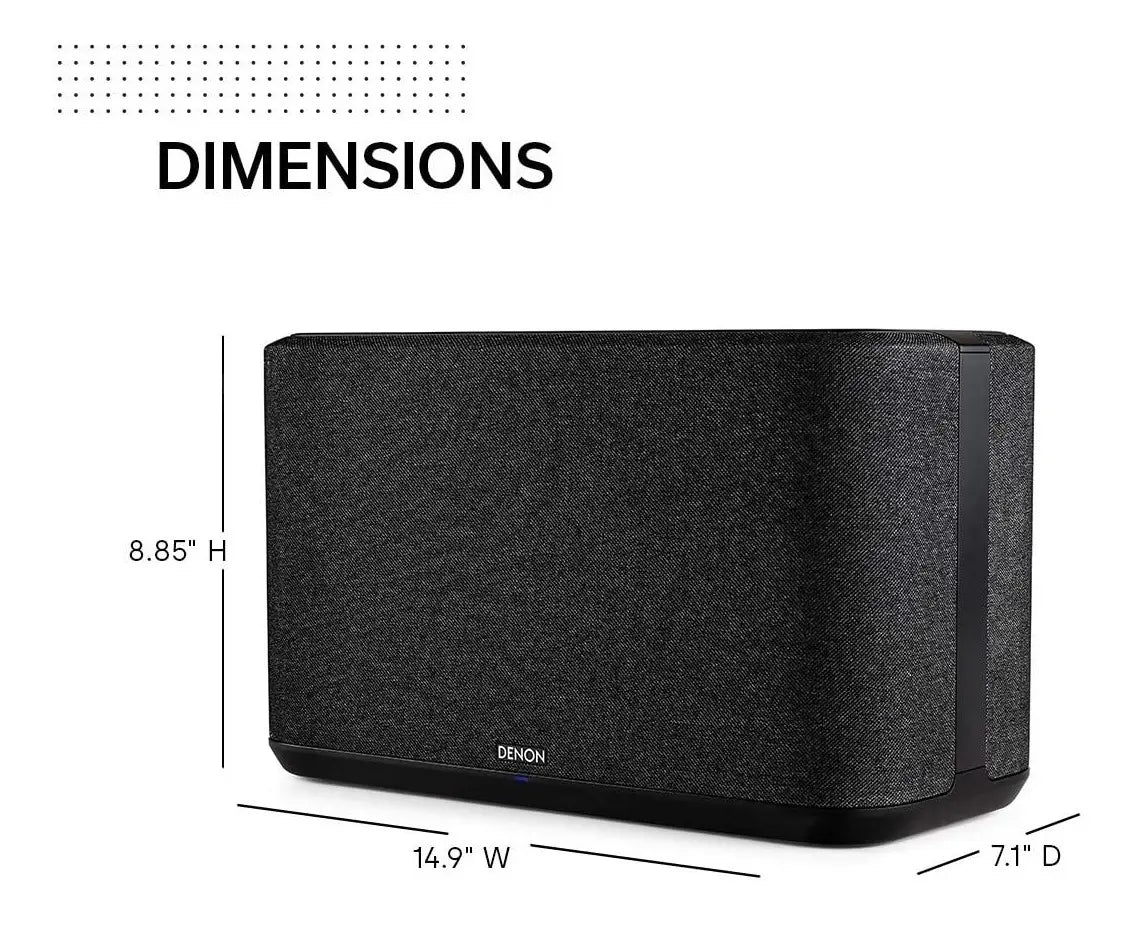 Denon Home 250 Negro Altavoz Inteligente Inalámbrico Estéreo HEOS Alexa Siri