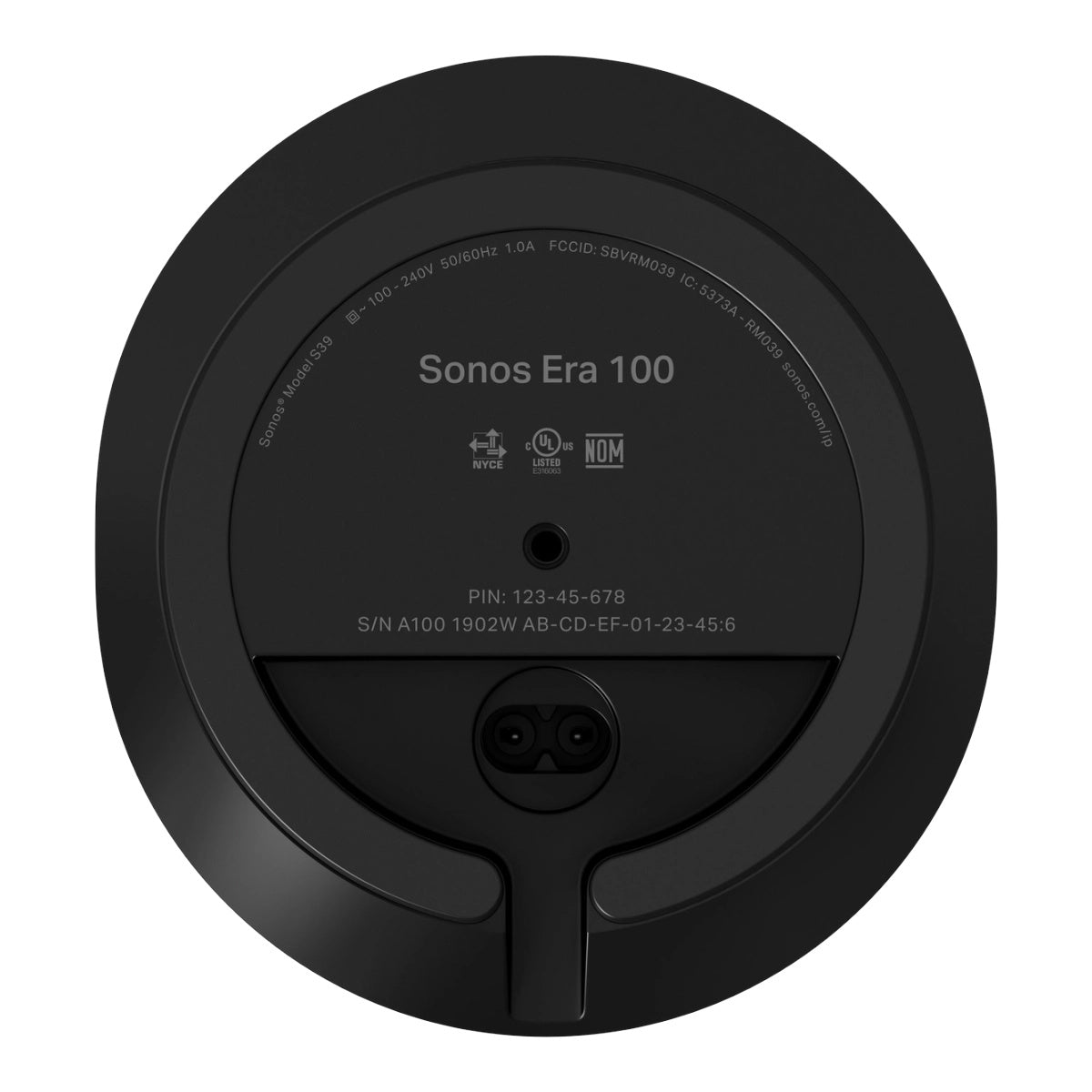 SONOS Era 100 Black Altavoz Inteligente Estéreo WiFi Bluetooth AirPlay 2