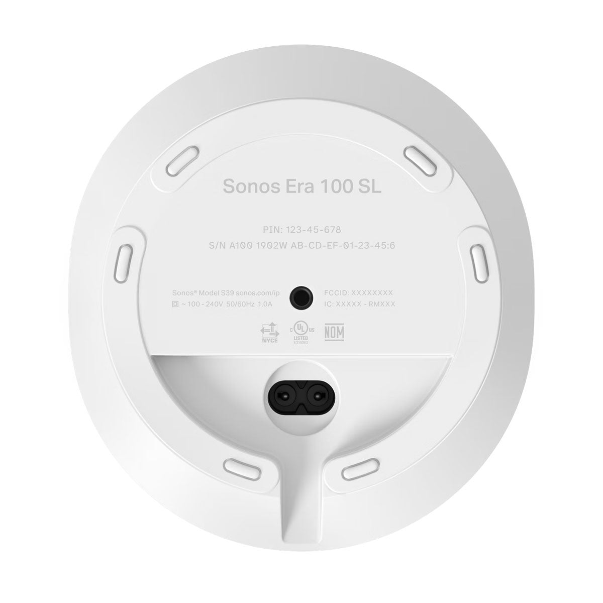 SONOS Era 100 SL Blanca Bocina WiFi Bluetooth 5.3 AirPlay 2 Sonido Estéreo