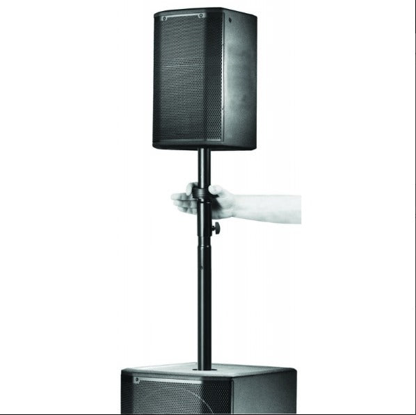 On Stage SS7745LOK Negro Poste Subwoofer Gabinetes Mid-Hi 32.5-47" 100 lbs Adaptador Bloqueo