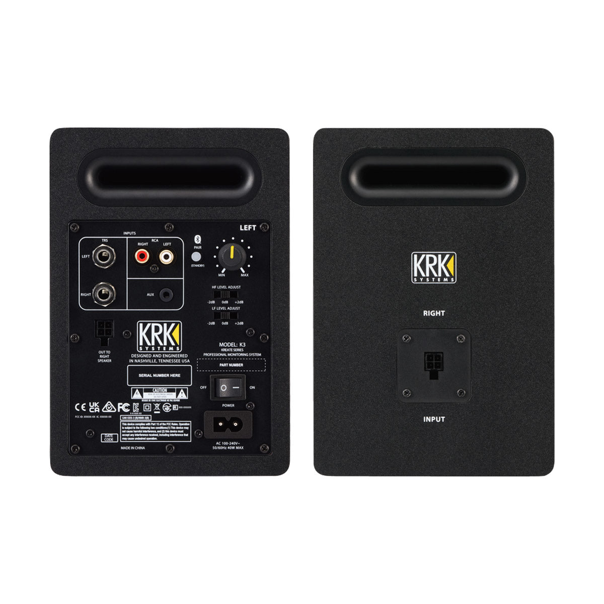 KRK KREATE 3 Monitor de Estudio 3.5" Bi-Amplificado 65W Par