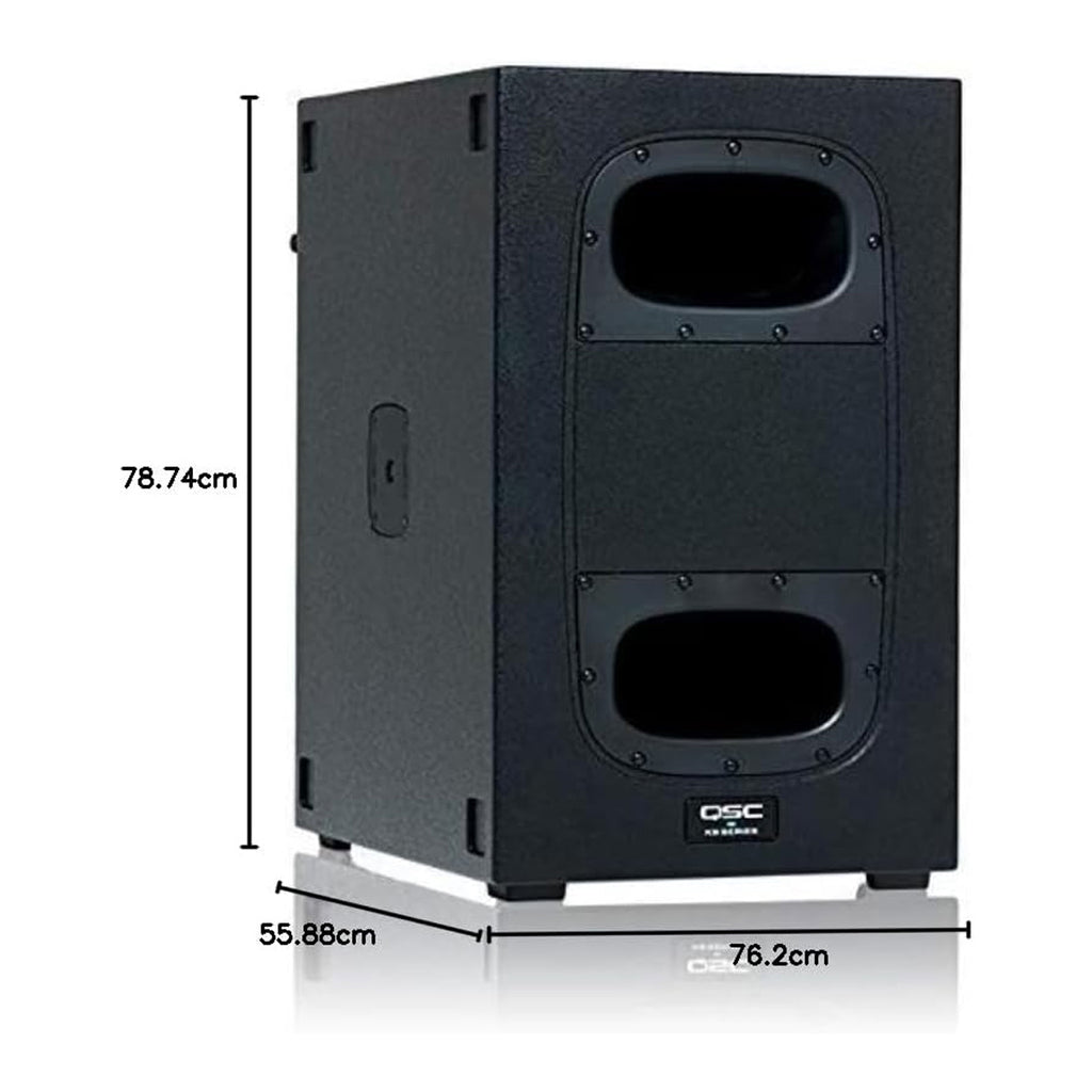 QSC KS112 Subwoofer Compacto Amplificado 2000W 12" Bandpass Orden 6 Ruedas