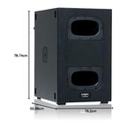 QSC KS112 Subwoofer Compacto Amplificado 2000W 12" Bandpass Orden 6 Ruedas