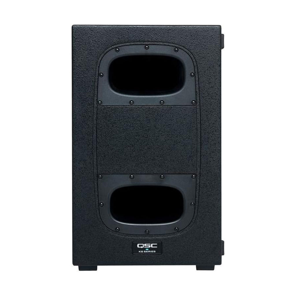 QSC KS112 Subwoofer Compacto Amplificado 2000W 12" Bandpass Orden 6 Ruedas