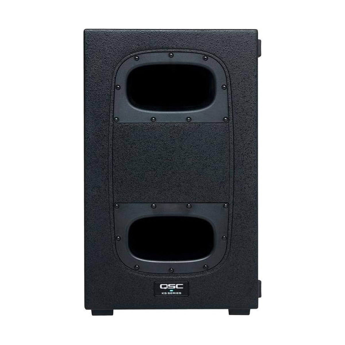 QSC KS112 Subwoofer Compacto Amplificado 2000W 12" Bandpass Orden 6 Ruedas