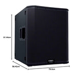QSC KS118 Subwoofer Amplificado 3600W 18" Radiación Directa Cardiode DEEP Mode