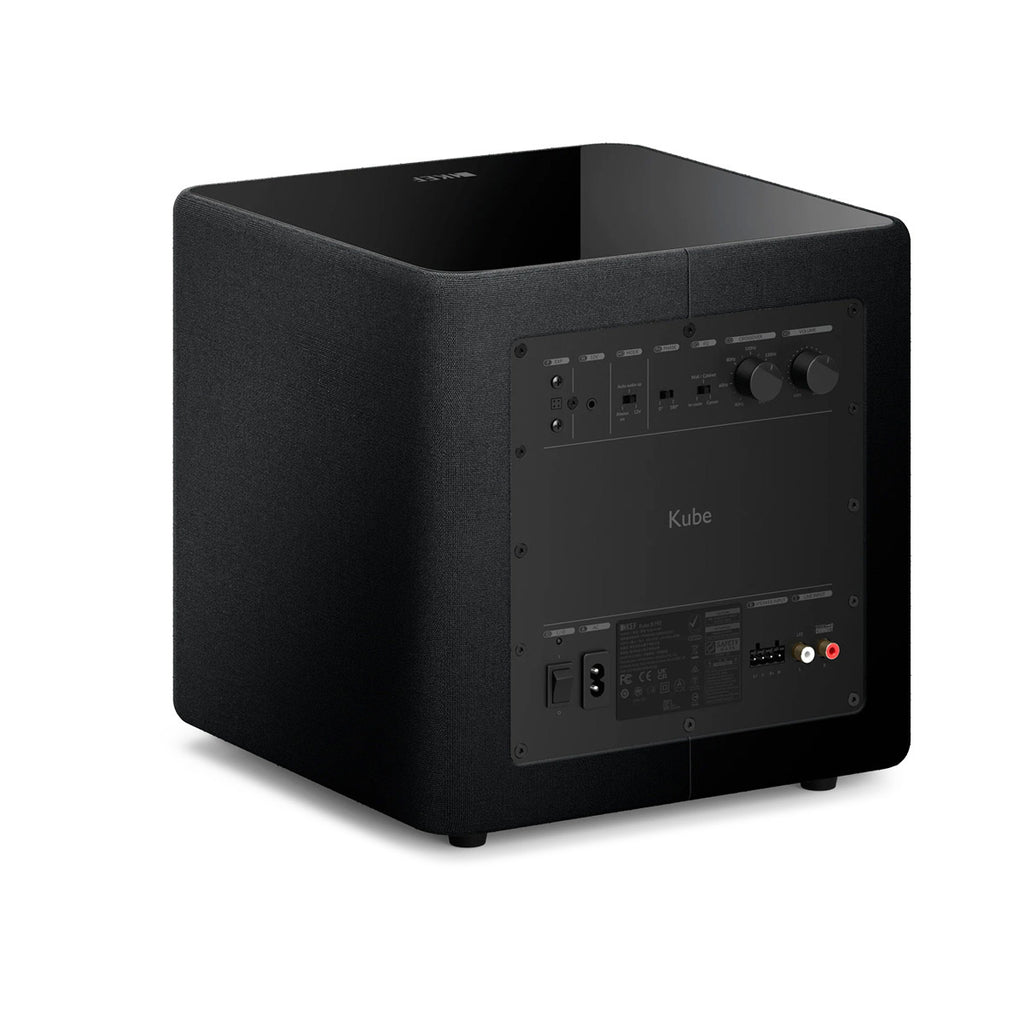 KEF KUBE 8 MIE Negro Subwoofer Activo 8" 300W RMS Clase D Compacto Salas Pequeñas