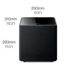 KEF KUBE 8 MIE Negro Subwoofer Activo 8" 300W RMS Clase D Compacto Salas Pequeñas