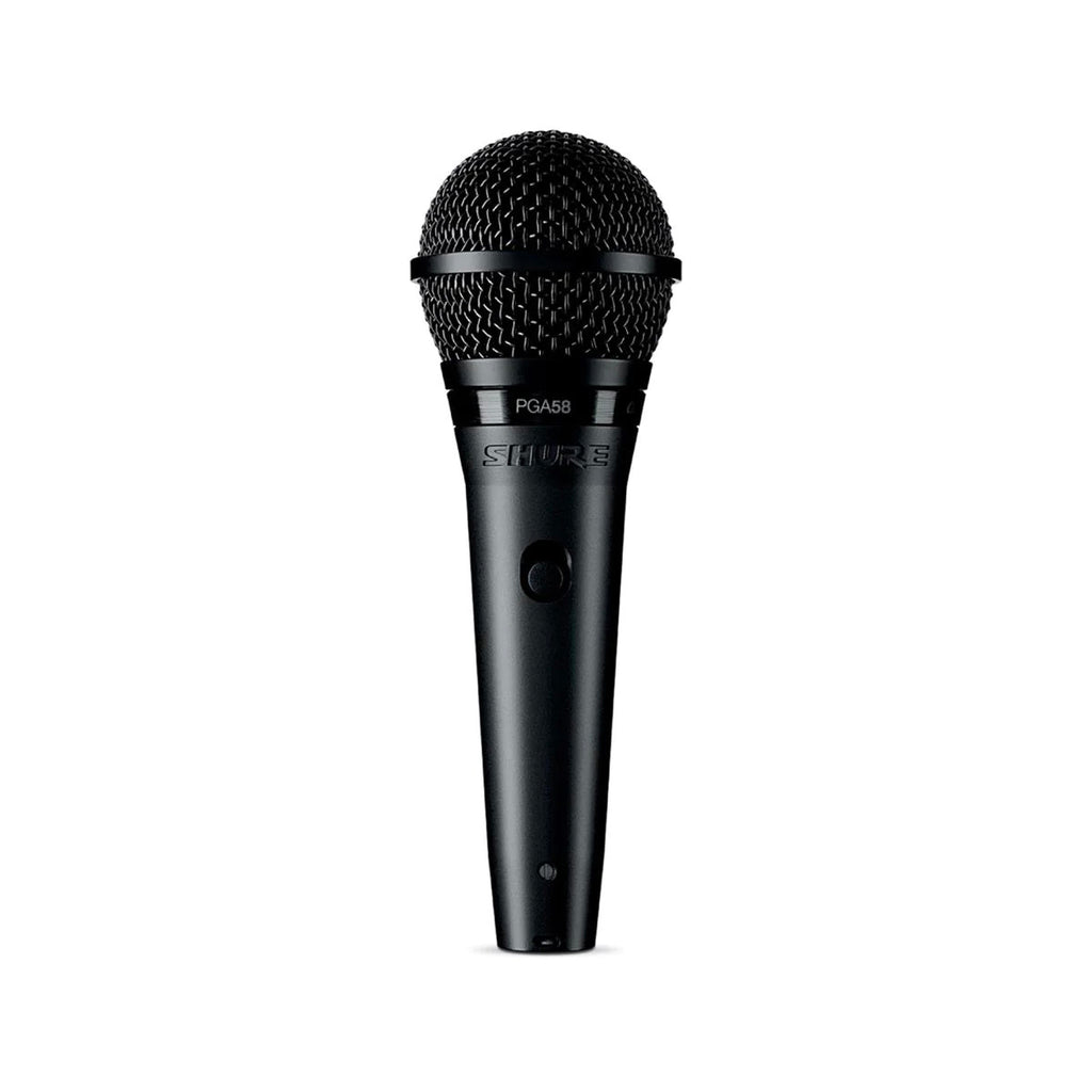 SHURE PGA58-XLR Micrófono Dinámico Cardiode Voz Switch On/Off Cable XLR 15 Pies