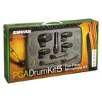 Shure PGADRUMKIT5 Kit 5 Micrófonos Batería PGA52 PGA56 PGA57 Cardioid Dinámico