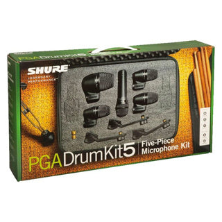 Shure PGADRUMKIT5 Kit 5 Micrófonos Batería PGA52 PGA56 PGA57 Cardioid Dinámico