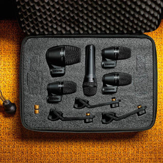 Shure PGADRUMKIT5 Kit 5 Micrófonos Batería PGA52 PGA56 PGA57 Cardioid Dinámico