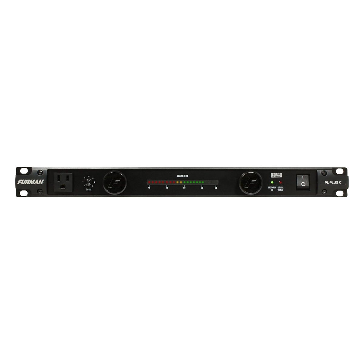 Furman PL-PLUS C Acondicionador Energía 15A 9 Salidas Voltímetro LED Luces