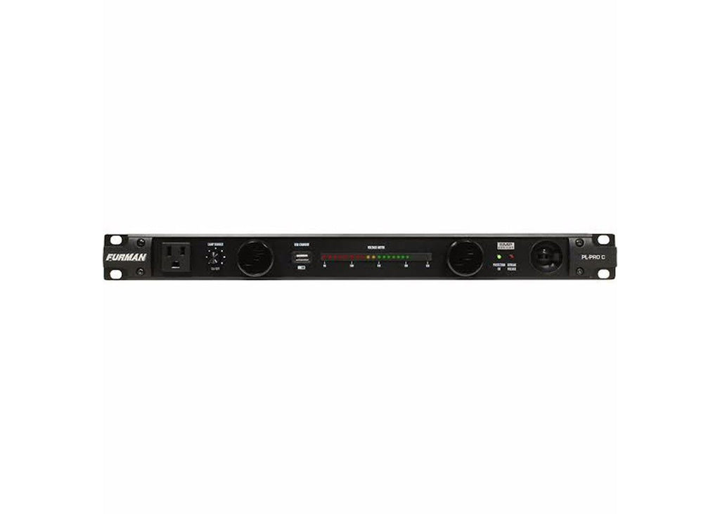 Furman PL-PRO C Distribuidor Energía 20A 9 Salidas Voltímetro LED Luces