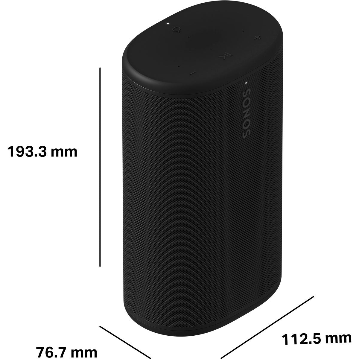 SONOS Play Negra PLAYPUS1BLK Bocina Portátil WiFi Bluetooth IP67 24 Horas