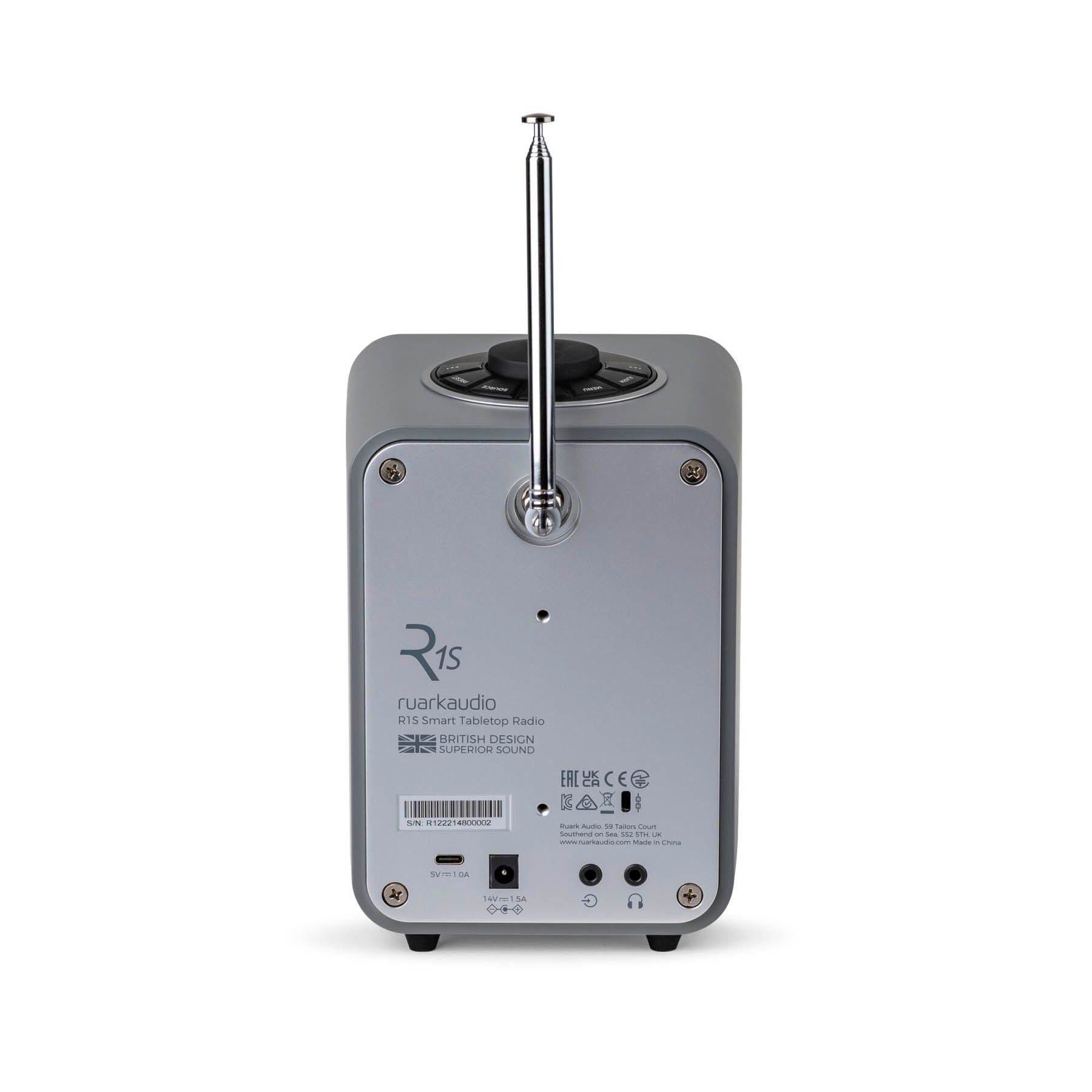 Ruark R1S R1DX-MG Radio Inteligente DAB/DAB+/FM Internet Bluetooth Wi-Fi 8W Pantalla TFT