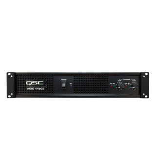 QSC RMX1450A Amplificador 2 Canales 500W 4Ω 1400W Puente Rack 2RU Profesional