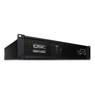 QSC RMX1450A Amplificador 2 Canales 500W 4Ω 1400W Puente Rack 2RU Profesional