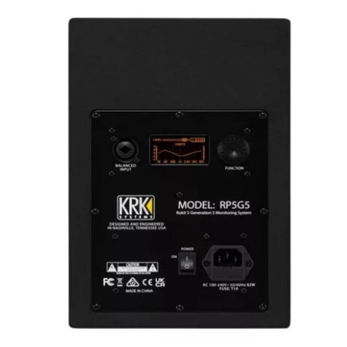 KRK RP5G5-NA Negro Monitor ROKIT 5 Gen 5 55W 5" Kevlar Estudio Profesional